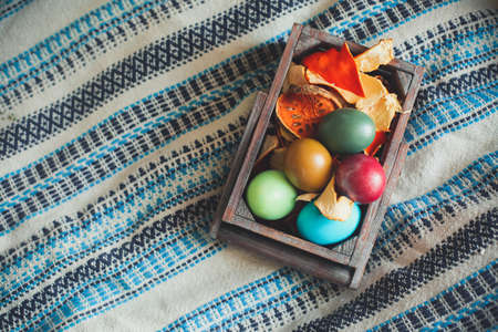 colored eggs for the Easter holiday, festive mood