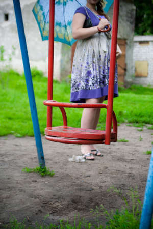beautiful pregnant woman in the waiting period of the childの写真素材