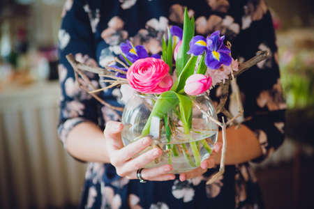 spring decor for decoration of holidayの写真素材