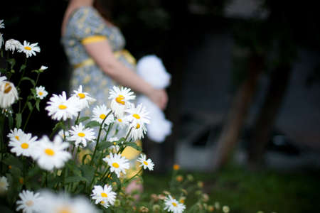 beautiful pregnant woman in the waiting period of the childの写真素材