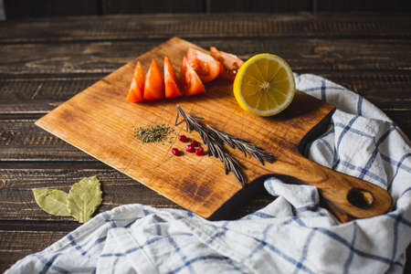 fresh vegetables and fruits for cookingの写真素材