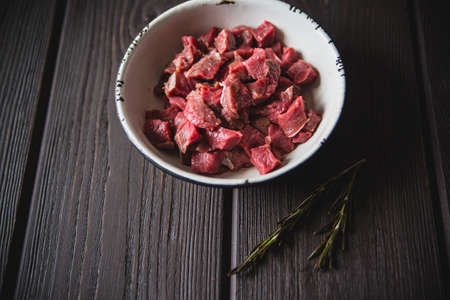 ingredients for cooking in rustic styleの写真素材