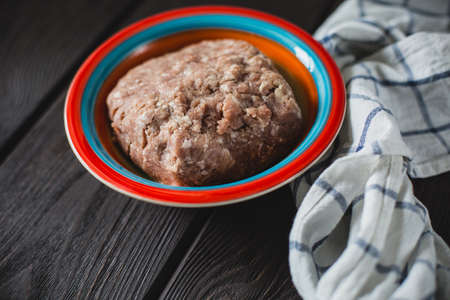 ingredients for cooking in rustic styleの写真素材