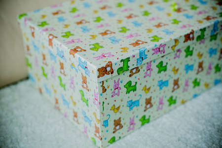 a box of children's print