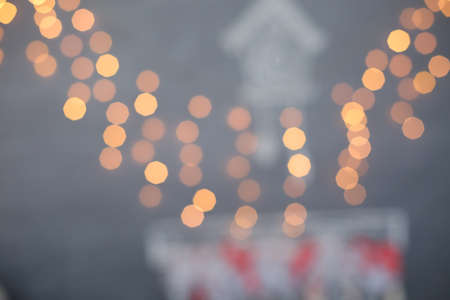 Multicolored defocused bokeh lights background