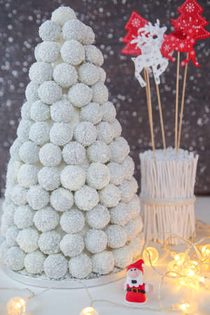 Christmas cakes in the beautiful sceneryの写真素材