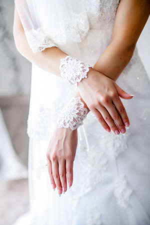 beautiful Hands of the brideの写真素材