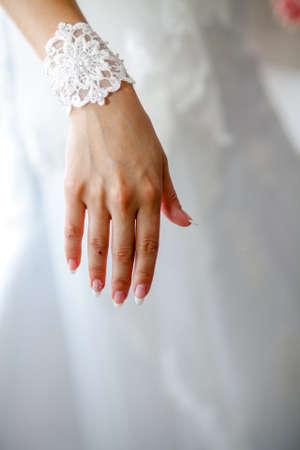 beautiful Hands of the brideの写真素材