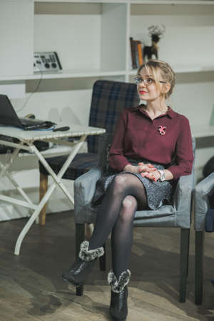 Russia, Novosibirsk,business conference in loft bee february 2017のeditorial素材