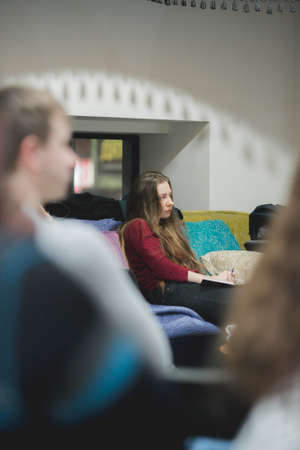 Russia, Novosibirsk,business conference in loft bee february 2017のeditorial素材