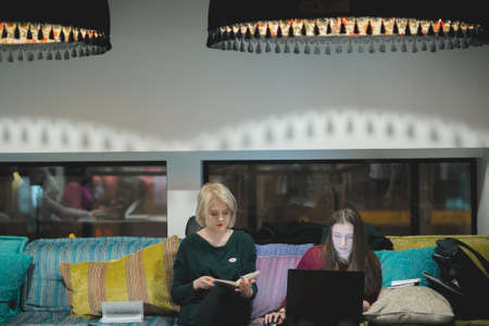 Russia, Novosibirsk,business conference in loft bee february 2017のeditorial素材