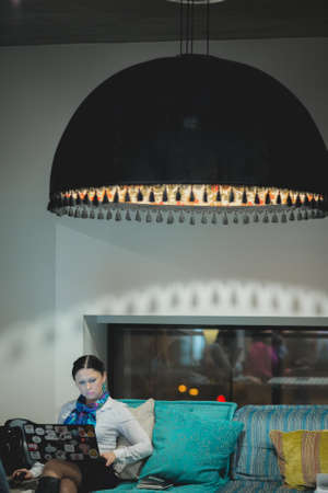 Russia, Novosibirsk,business conference in loft bee february 2017のeditorial素材