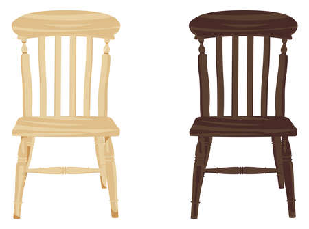 Wood Chairのイラスト素材