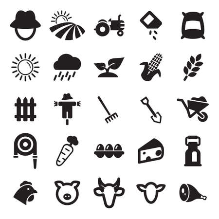 Farm Iconsのイラスト素材