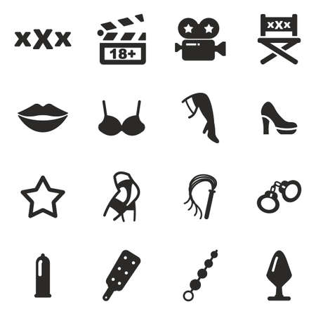 Adult Movie Iconsのイラスト素材