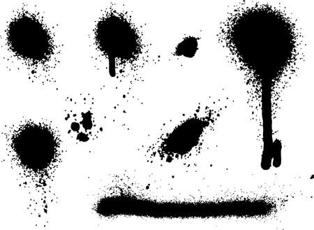 Spray Paint Elements Set 03のイラスト素材