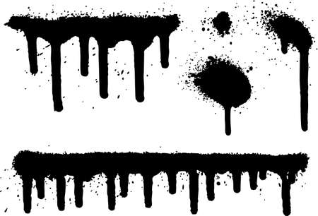 Spray Paint Elements Set 04のイラスト素材