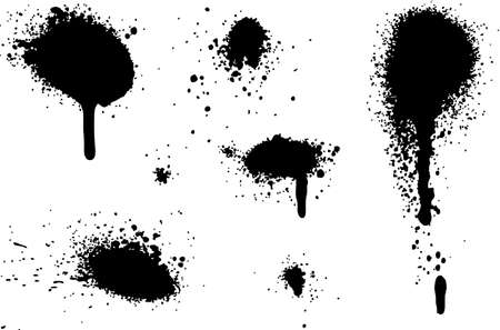 Spray Paint Elements Set 05のイラスト素材