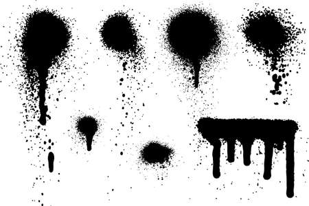 Spray Paint Elements Set 06のイラスト素材