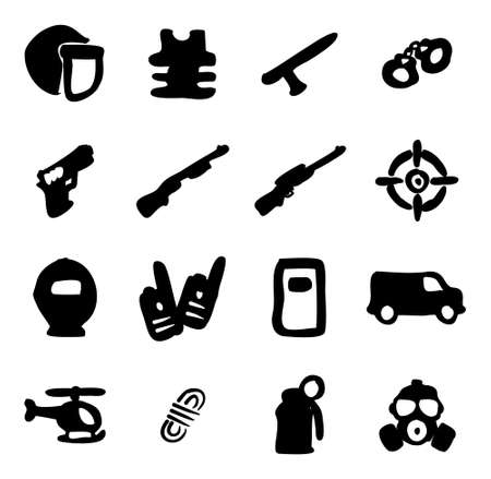 SWAT Icons Freehand Fillのイラスト素材