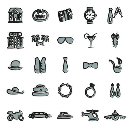 Luxury Icons Freehand 2 Colorのイラスト素材