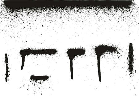 Spray Paint High Detail Abstract Vector Backgrounds, Lines & Drips Set 04のイラスト素材