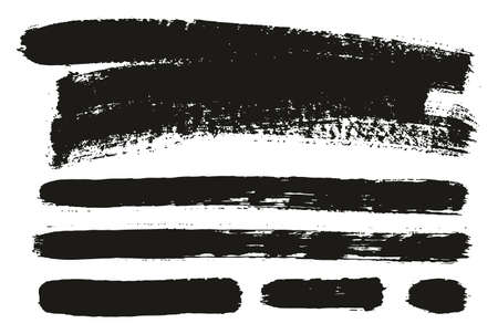 Paint Brush Background & Lines High Detail Abstract Vector Background Mix Set  82のイラスト素材