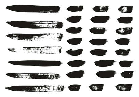 Calligraphy Paint Brush Lines Mix High Detail Abstract Vector Backgroundのイラスト素材