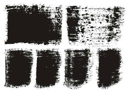 Paint Brush Wide Lines High Detail Abstract Vector Backgroundのイラスト素材