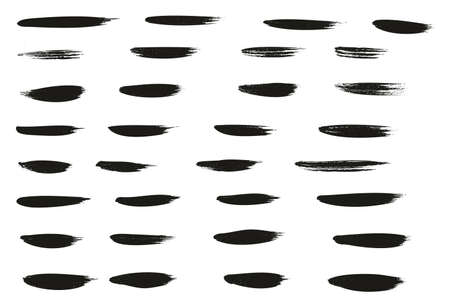 Calligraphy Paint Thin Brush Lines High Detail Abstract Vector Backgroundのイラスト素材