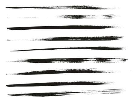 Calligraphy Paint Thin Brush Lines High Detail Abstract Vector Backgroundのイラスト素材