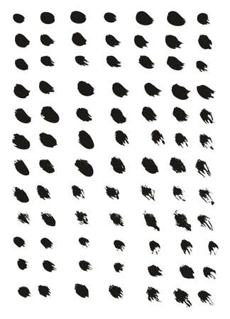 Calligraphy Paint Thin Brush Lines High Detail Abstract Vector Backgroundのイラスト素材