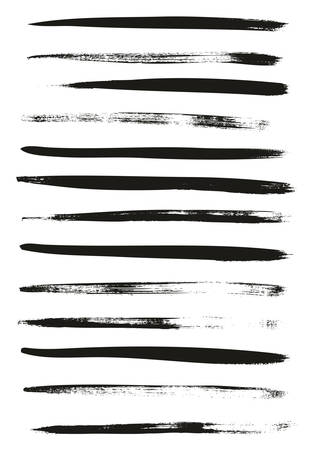 Calligraphy Paint Thin Brush Lines High Detail Abstract Vector Backgroundのイラスト素材