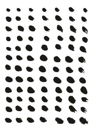 Calligraphy Paint Thin Brush Lines High Detail Abstract Vector Backgroundのイラスト素材