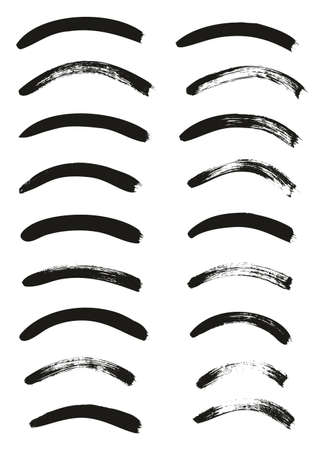 Calligraphy Paint Thin Brush Lines Curved High Detail Abstract Vector Backgroundのイラスト素材