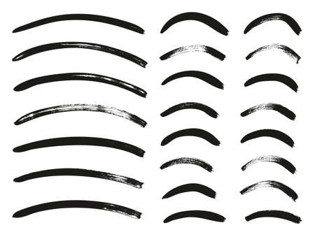 Calligraphy Paint Thin Brush Lines Curved High Detail Abstract Vector Backgroundのイラスト素材