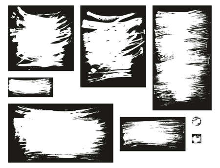 Social Media Background Set Of Flat Fan Brush Thin Long Background High Detail Abstract Vector Background Setのイラスト素材