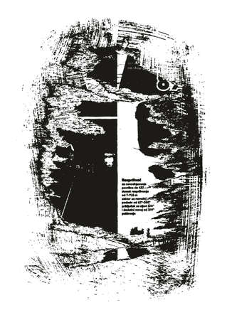 Ripped & Torn Paper Background Grunge Punk Style High Detail Abstract Vector Background Setのイラスト素材