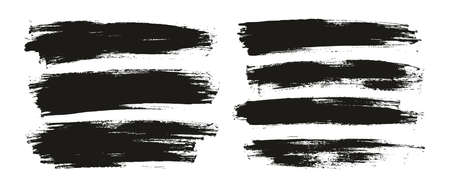 Flat Paint Brush Thin Full Background High Detail Abstract Vector Background Mix Setのイラスト素材