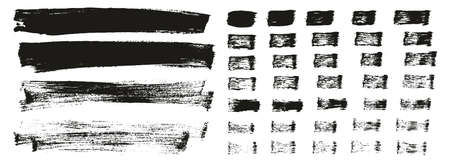 Flat Paint Brush Thin Long Background & Straight Lines Mix High Detail Abstract Vector Background Mix Setのイラスト素材
