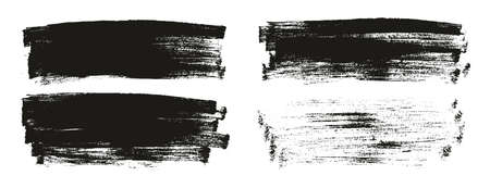 Flat Paint Brush Thin Long Background High Detail Abstract Vector Background Setのイラスト素材