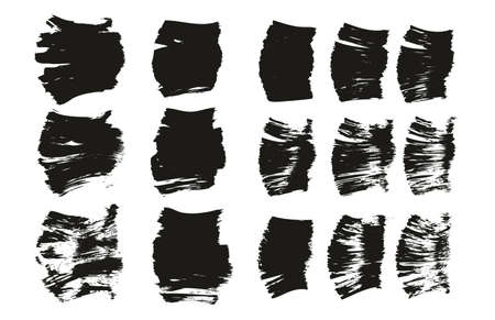 Flat Fan Brush Thick Short Background & Straight Lines Mix High Detail Abstract Vector Background Mix Setのイラスト素材