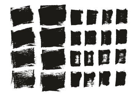 Flat Sponge Thick Artist Brush Short Background & Straight Lines Mix High Detail Abstract Vector Background Mix MEGA Setのイラスト素材