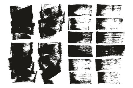 Paint Brush Medium Background Long High Detail Abstract Vector Background Set 28のイラスト素材