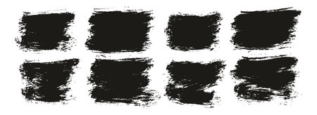 Calligraphy Paint Thin Brush Background Long High Detail Abstract Vector Background Setのイラスト素材