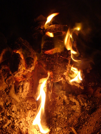 Flames macro backgroundの写真素材