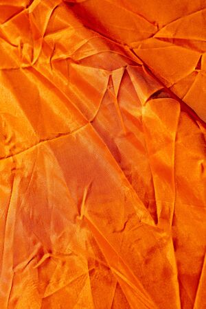 Orange polyester macro abstract background fine art in high quality printsの写真素材