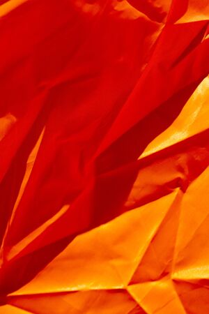 Orange polyester macro abstract background fine art in high quality printsの写真素材