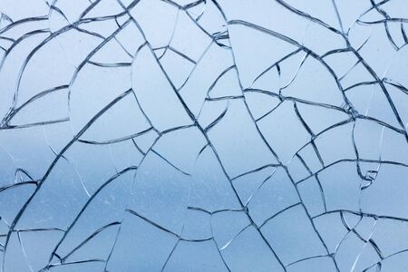 Cracked blue window background fine art in high quality prints products printsの写真素材