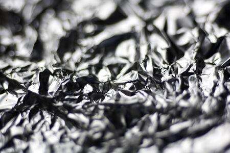 Aluminum foil macro abstract background fine art in high quality prints products fifty Megapixels printsの写真素材